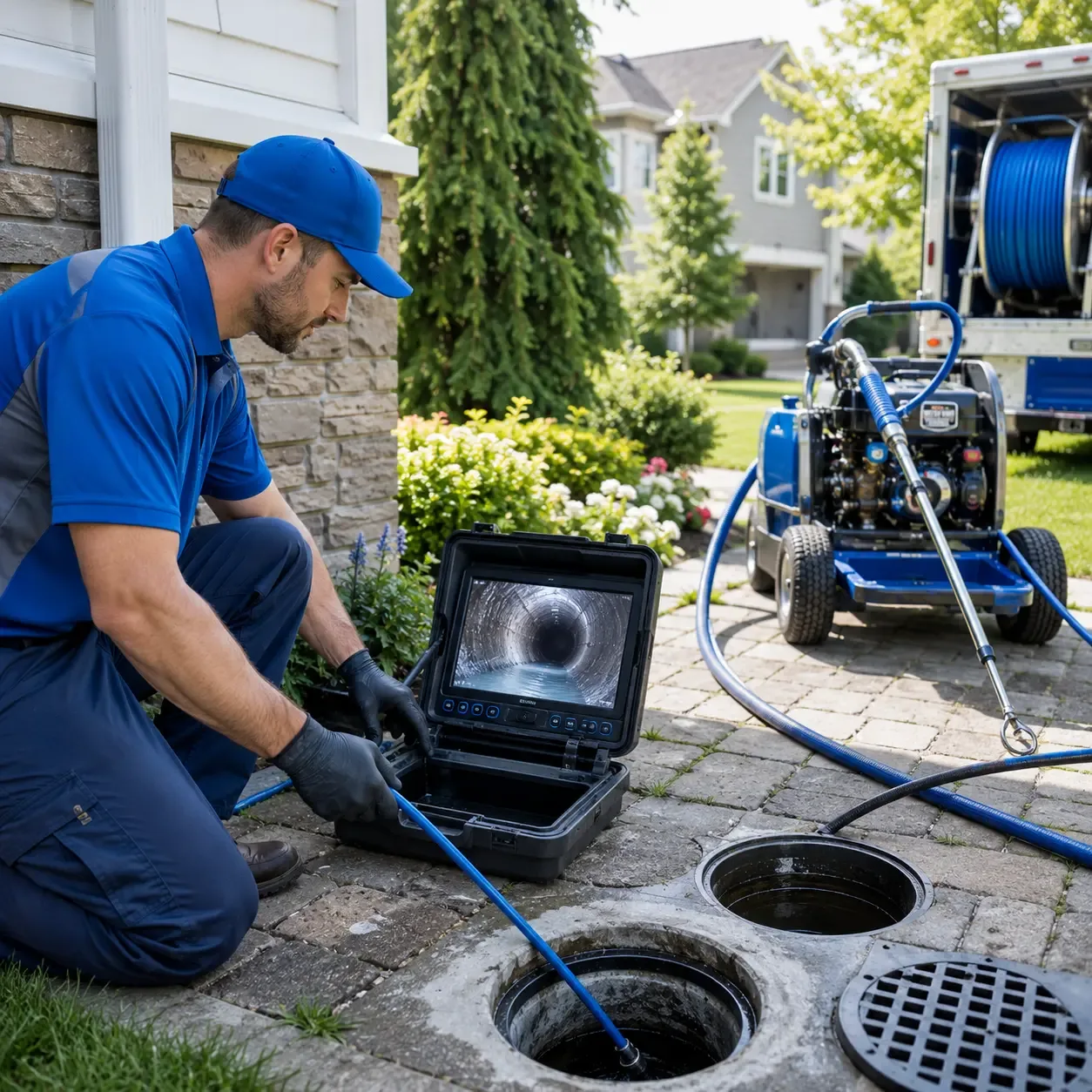 Outdoor drain cleaning professionals serving Thetford Center, VT