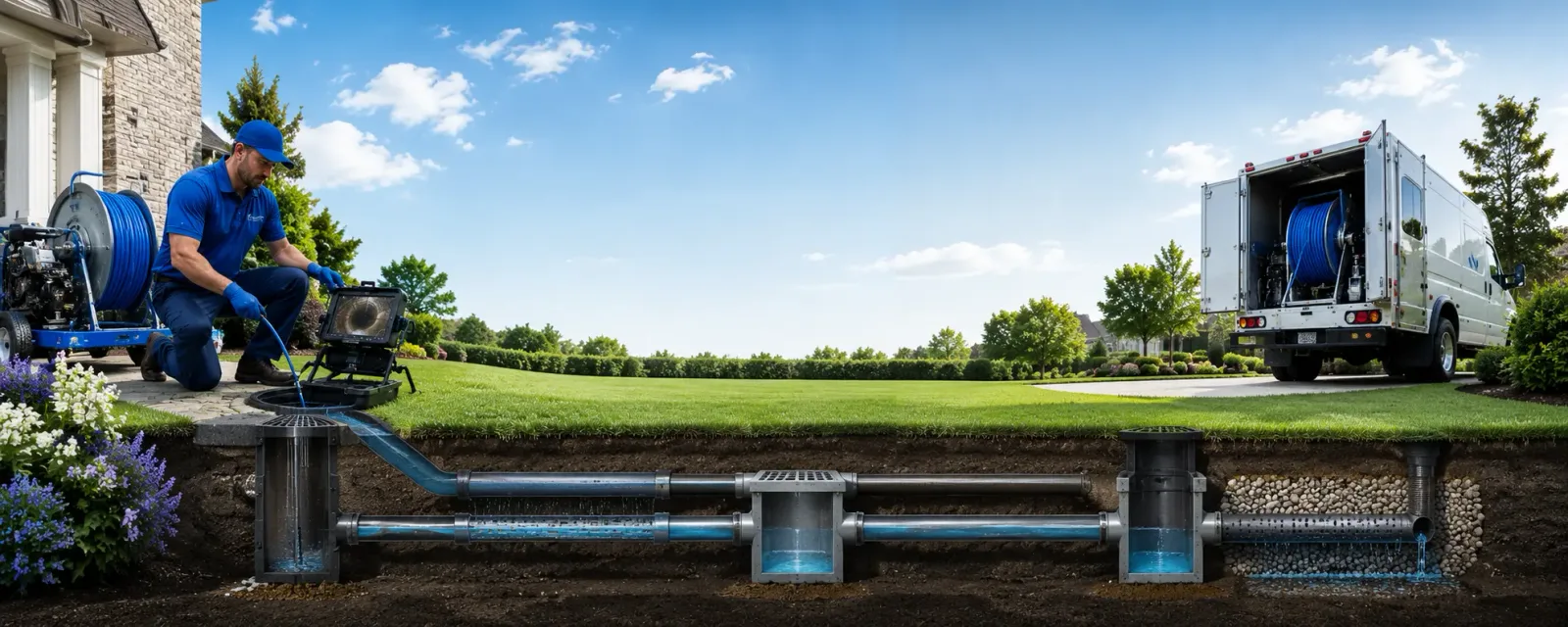 Outdoor drain cleaning information for Thetford Center, VT